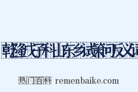 乾隆戊子科山东乡试策问反义词是什么意思的图片